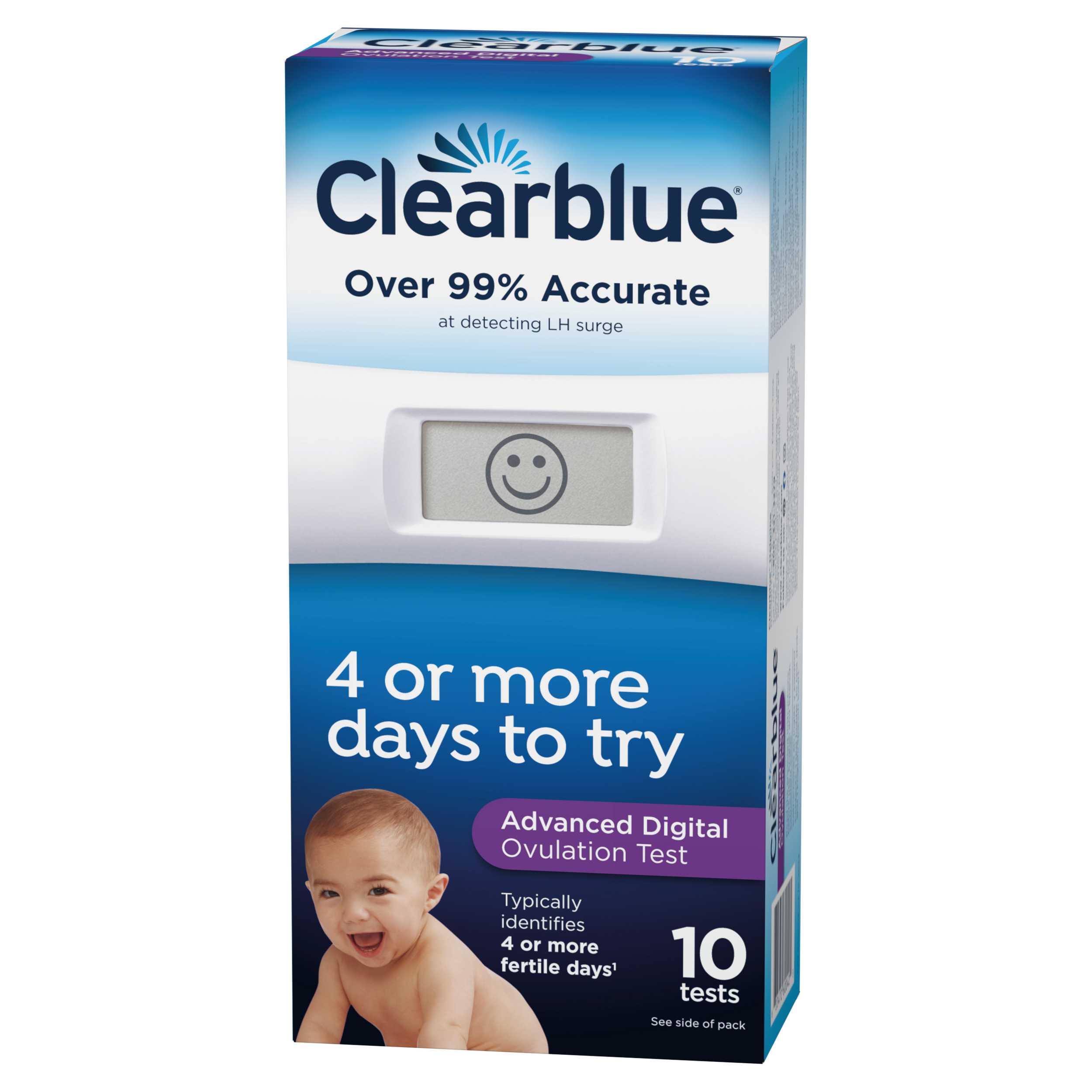 Clearblue Advanced Ovulation Test Combination Pack, 15 Advanced Ovulation  Tests and 2 Rapid Detection Pregnancy Tests, 17ct 
